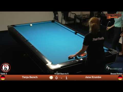 Tanja Barsch v Jana Krumbe | Round Robin | Ladies GP 9-ball 2017 | BC Colours Düsseldorf