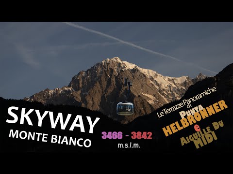 SKYWAY MONTE BIANCO: Vista dalle terrazze di PUNTA HELBRONNER e AIGUILLE DU MIDI