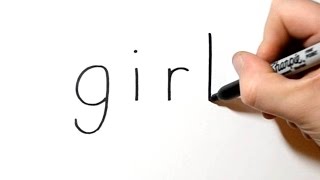 How to Turn Words Girl into a Cartoon #7