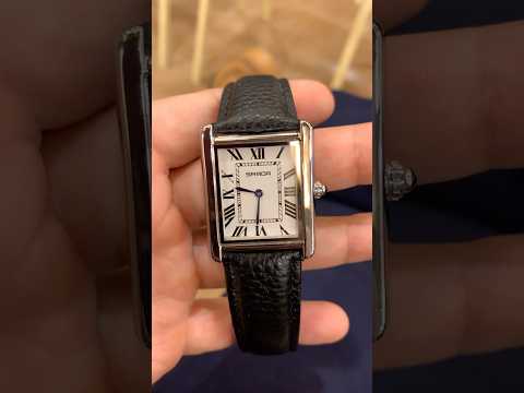 SANDA TANK 1108 - CARTIER VERSI AFFORDABLE. #tankwatches