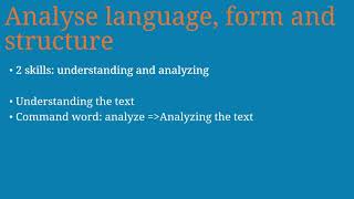 Paper 1, Question 2: Text Analysis (information from the exam task) - AS Level English Language 9093