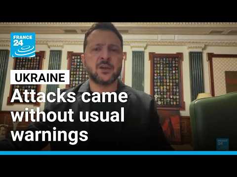 Ukraine reports Russian attacks with no warnings, Trump says US still sharing intel