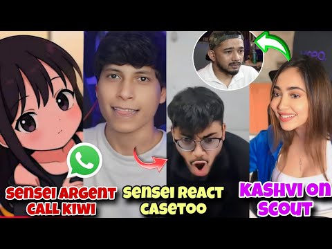 Kaashvi On Scout 🥰 Sensei Argent Call Kiwi 😂 Sensei React On Casetoo🥵