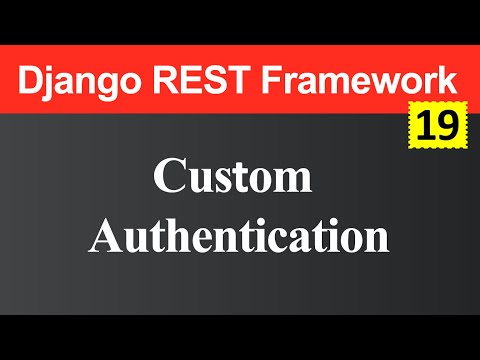 Custom Authentication in Django REST Framework Hindi