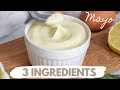 Homemade Mayonnaise In Less Than 2 Minutes With 3 INGREDIENTS ONLY Shorts