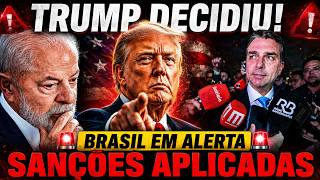 TRAGÉDIA ANUNCIADA - TRUMP APLICA SANSÕES - BRASIL ENTRA EM ALERTA TOTAL - ESTÃO APAVORADOS EM BRASI