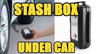 Magnetic Stash Box Is A Hiding Place Under Your Car, Magnetic Key Box Is Splashproof And Smell Proof