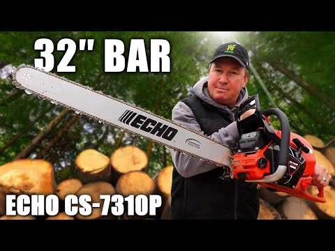 ECHO CS-7310P CHAINSAW REVIEW AND DEMO- ECHO's Most Powerful Chainsaw in North America!!