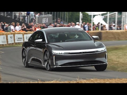 1150HP Lucid Air フルスピード加速 グッドウッド・フェスティバル・オブ・スピード
