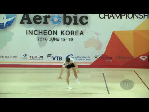 BOCSER Gabriel (ROU) - 2016 Aerobic Worlds, Incheon (KOR) - Qualifications Individual Men