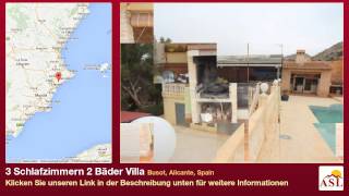 preview picture of video '3 Schlafzimmern 2 Bäder Villa zu verkaufen in Busot, Alicante, Spain'