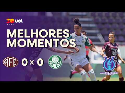 Gols e lances de Ferroviária-SP x Palmeiras