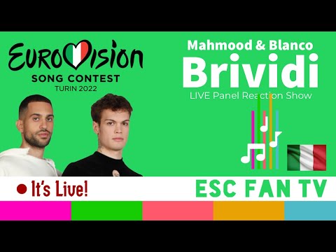 Mahmood & Blanco - Brividi Reaction | Italy Eurovision 2022 | LIVE Eurovision fan reaction