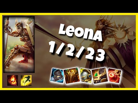 Leona KOREAN Challenger SUPPORT (1/2/23) Gameplay Replay - Patch 10.23