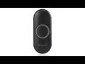 Honeywell Wireless Doorbell Push Button for Series 3, 5, and 9 - Black (RPWL401B)