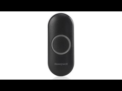 Honeywell Wireless Doorbell Push Button for Series 3, 5, and 9 - Black (RPWL401B)