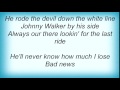 Emmylou Harris - Bad News Lyrics
