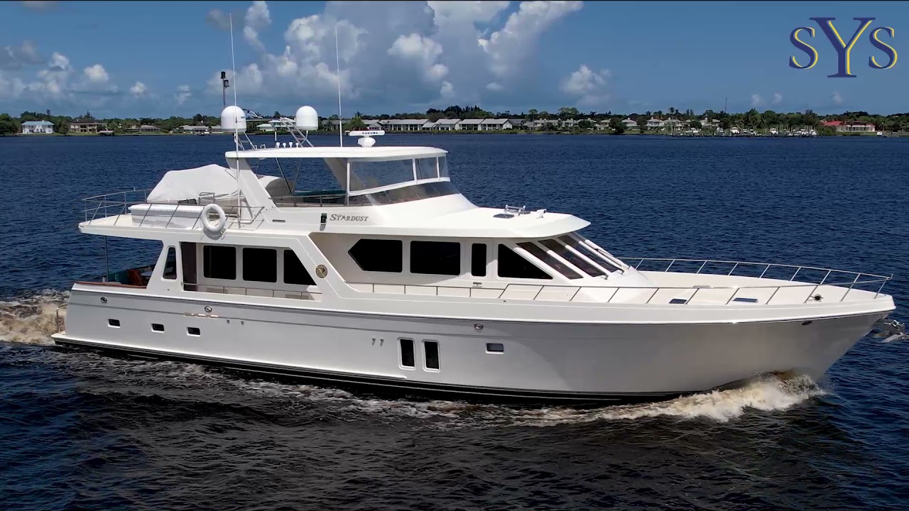 76 Offshore Yachts Semi-custom Pilothouse Motor Yacht Stardust Interior, Exterior video slide show