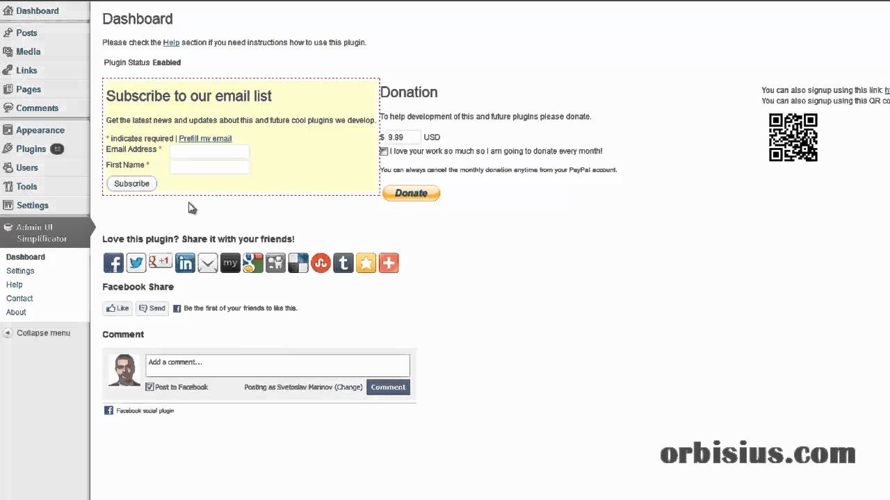 How to simplify WordPress Admin UI for your clients : WordPress Plugin: Admin UI Simplificator