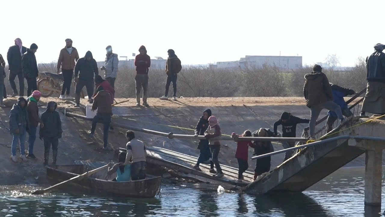 Video | Syrians cross river as army urges civilians to leave Kurdish-controlled area near Aleppo | AFP