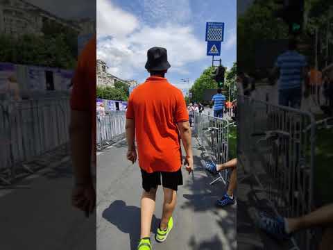 [4K] Walking Tour Unirii - Bucharest Romania Bucuresti - The Color Run