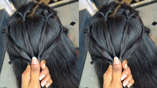 New Simple Unique Hairstyle_ Easy Graceful Hairstyle For girls_ Amazing Bridal Hairstyle #hairstyle