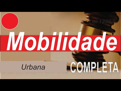 Lei 12587 Mobilidade Urbana Completa