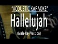Hallelujah - Male key version (Acoustic karaoke)