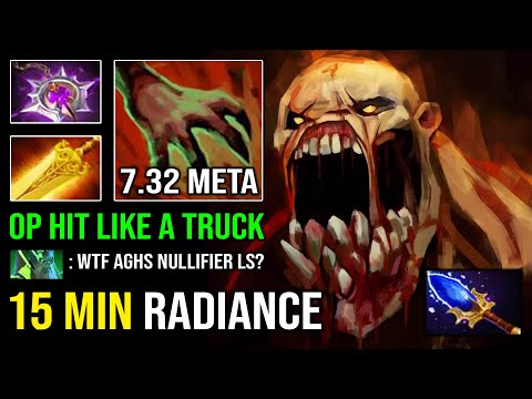 RADIANCE LIFESTEALER IS BACK IN 7.32 Brutal Nullifier Hit Like a Truck 100% Deleted Necrophos Dota 2