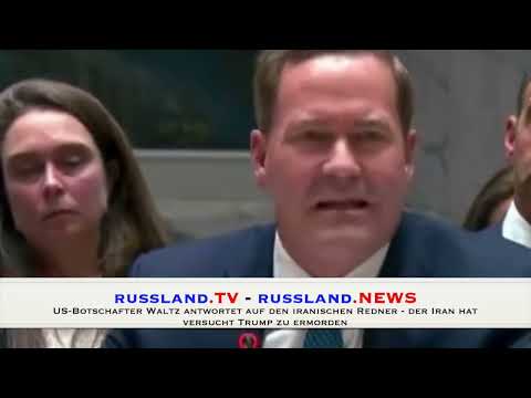 US-Botschafter Waltz antwortet auf den iranischen Redner –  der Iran hat versucht Trump zu ermorden