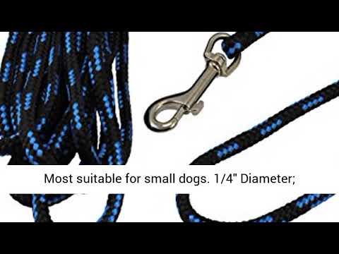 Dogs My Love Braided Nylon Rope Tracking Dog Leash