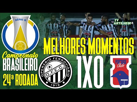 Gols e lances de Operário x Paraná Clube