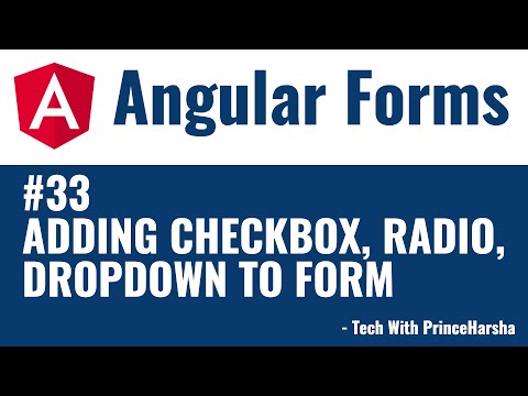 33 Angular 8 Forms Tutorials Adding checkboxes radio button dropdown to form