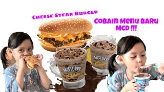 Cobain menu McD terbaru , Cheese Steak Burger