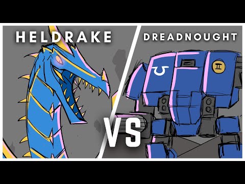 HELDRAKE vs DREADNOUGHT (Space Marine 2 animatic)