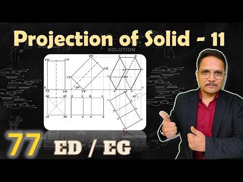 Projection of Solid 11 Three stage Prism Engineering Drawing Projection