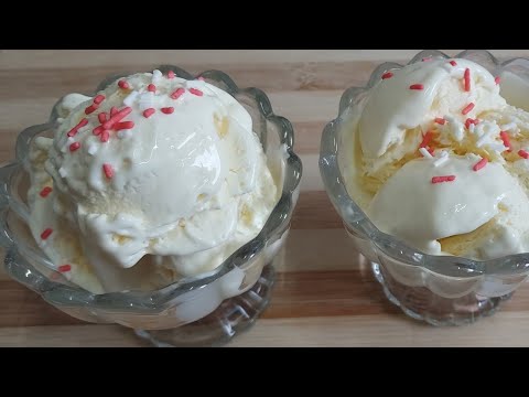 CUSTERD ICE-CREAM RECIPE/बहुत कम सामान और आसानी से बनने वाली आइसक्रीम/vanila ice cream