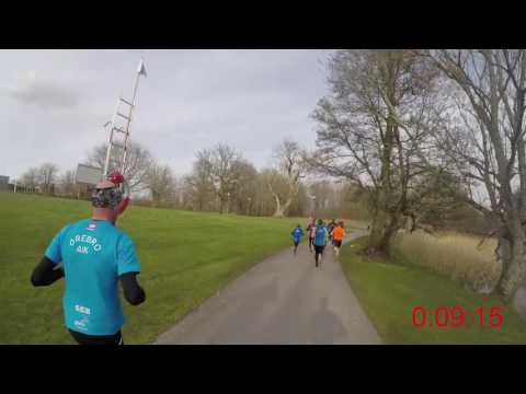 Örebro AIK Halvmaraton 2017 - 21,1 km (Löparperspektiv)