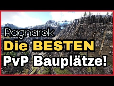 Ark Ragnarok/Die BESTEN und UNBEKANNTESTEN 5 PvP Bauplätze für offizielle Server ,die es gibt!