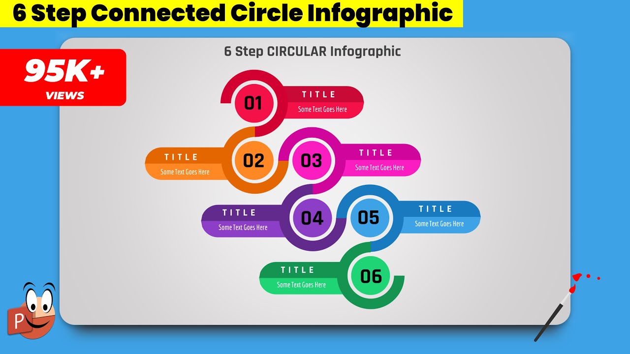 1.Graphic design | Office 365 | Free PowerPoint Templates | 6 Step Circular Infographic