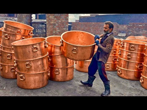 Incredible Factory Recycling of Copper and Mass Production Process of Coper Cooking Pots