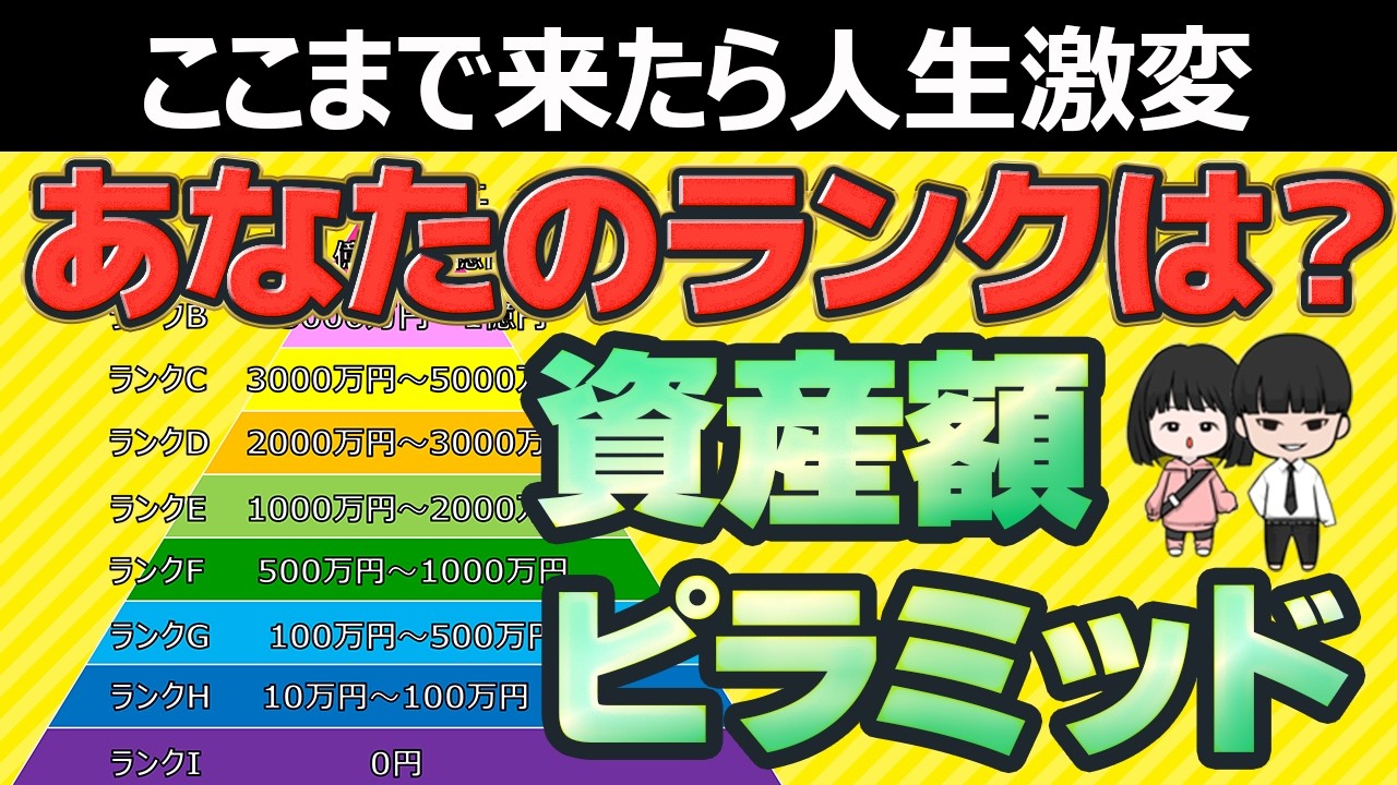 【各階層から見える景色】あなたの本当ランクは？資産額ピラミッド！