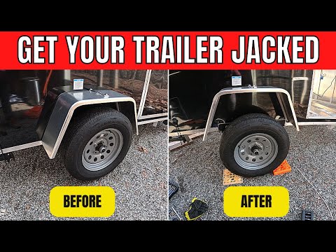AXLE FLIP KIT INSTALL FOR A CARGO TRAILER CAMPER CONVERSION//EP. 4