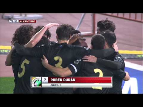 Gol de Rubén Durán (0-2) en el UD Almería - Racing de Santander - HD Copa del Rey