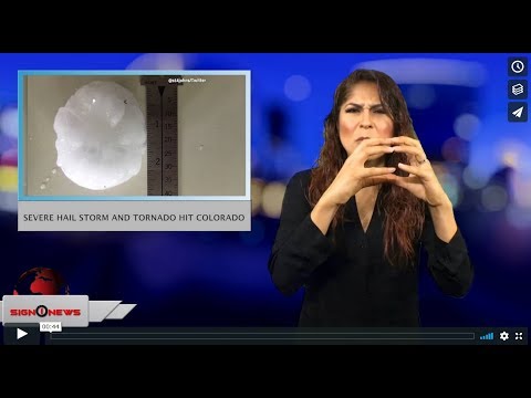 Severe hail storm and tornado hit Colorado (ASL - 6.20.18)