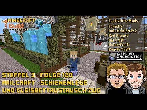 Let´s Play Buildcraft [HD+] S03e120 - Railcraft - Der Schienenlege - Gleibetttausch Zug