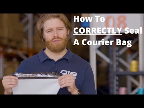 Part of a video titled How To CORRECTLY Seal A Courier Bag - YouTube