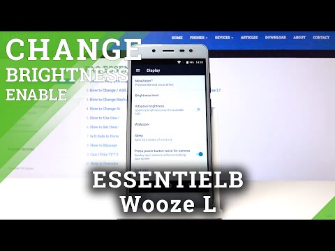 Auto-Brightness Option – ESSENTIELB Wooze L and Display Settings