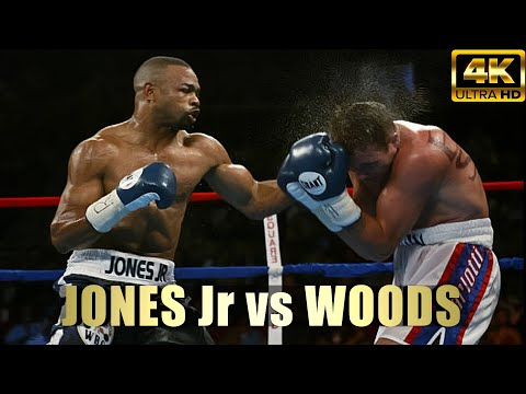 Roy Jones Jr vs Clinton Woods | KNOCKOUT Boxing Fight | 4K Ultra HD 