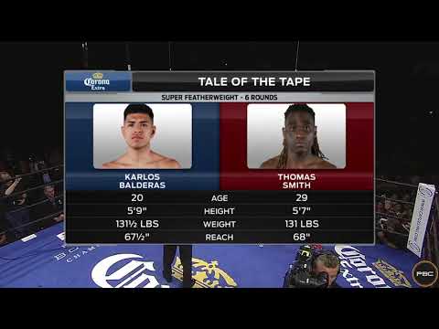 Karlos Balderas vs Smith (Full Fight) April 9, 2017 PBC on FS1